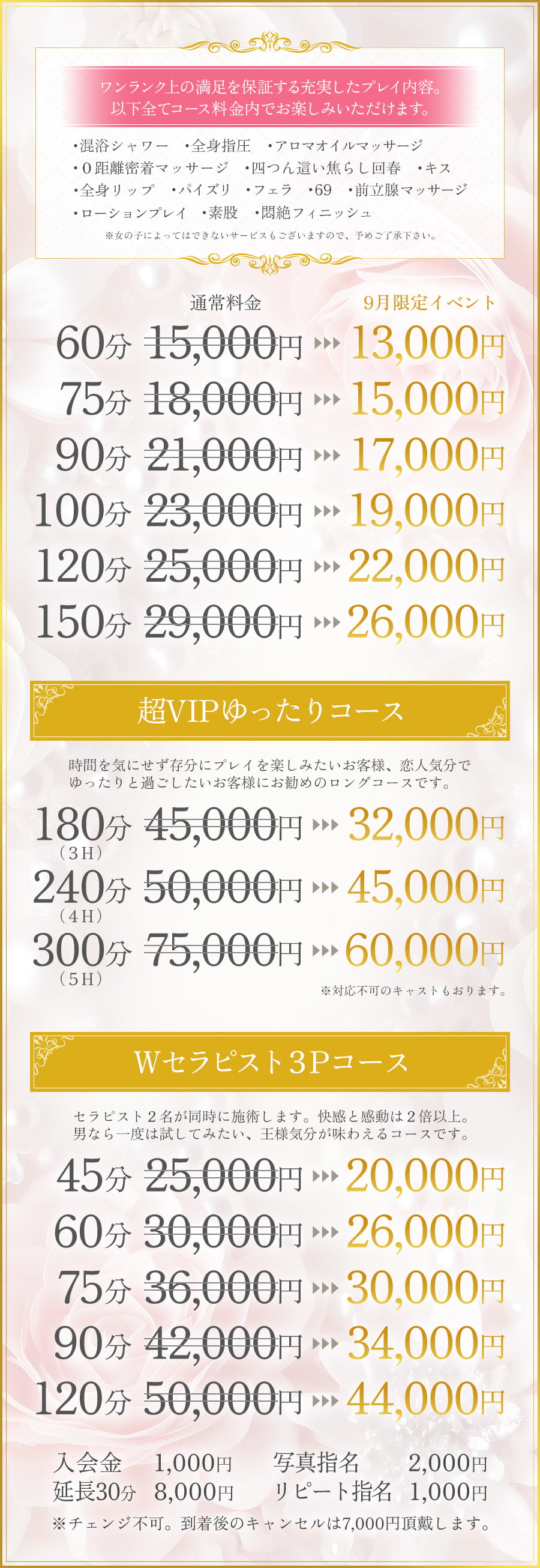 料金表